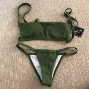Army Green Zaful Bikini